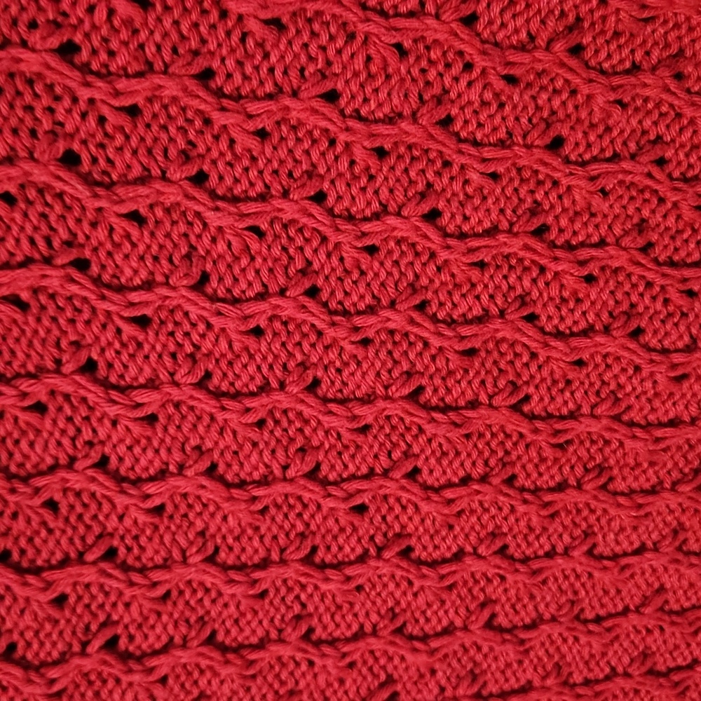 Talbots Red Chunky Cable Knit Pullover Sweater Si… - image 3